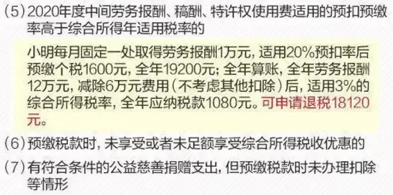 兼职工资达到多少金额才能申请退税优惠